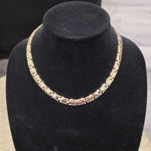 Vintage 18" Gold Tone Flat Chain Necklace